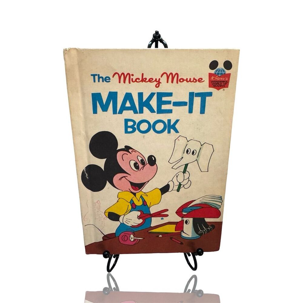 The Mickey Mouse Make-It Book Disney's Wonderful World of Reading 1974